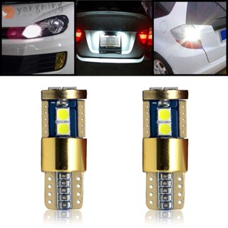 Yangming หลอดไฟ LED 12V 3030 6SMD สีขาว สําหรับติดป้ายทะเบียนรถยนต์ 2 ชิ้น