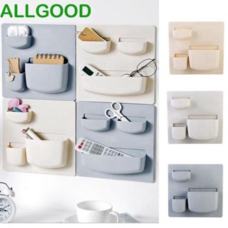 Allgoods ชั้นวางของพลาสติก แบบติดผนัง ติดตั้งง่าย สําหรับห้องนั่งเล่น