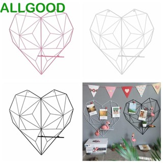 Allgoods ชั้นวางรูปหัวใจ แบบเหล็ก แฮนด์เมด สไตล์นอร์ดิก สําหรับตกแต่งผนัง