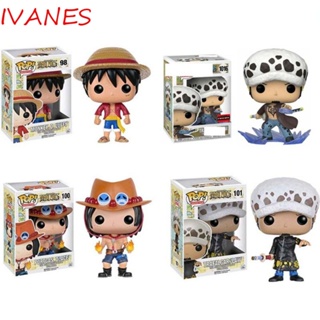 Ivanes โมเดลฟิกเกอร์ อนิเมะ Monkey D Luffy Sanji Roronoa Zoro Chopper ขนาด 9 ซม. ของเล่นสําหรับเด็ก