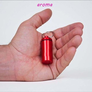 Aroma สร้อยคอ จี้ แบบพกพา ผู้ชาย ทองเหลือง กล่องทรงกระบอก ที่ระลึก ของที่ระลึก ของที่ระลึก เปิดได้ ยา กล่องยา