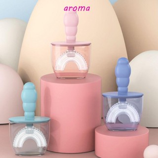 Aroma แปรงสีฟัน พร้อมฝาปิด สําหรับเด็ก เหมาะกับการทําความสะอาดฟัน ลมหายใจสดชื่น