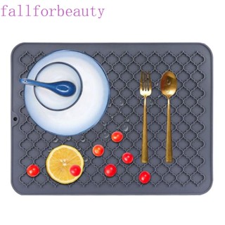 Fallforbeauty แผ่นซิลิโคนกรองน้ําร้อนลวก แบบหนา ทําความสะอาดง่าย สําหรับห้องครัว