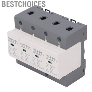 Bestchoices Surge Arrester Device  Flame Retardant Quick Response House Protector 40KA To 80KA 4P Sturdy PC Housing for Office Building