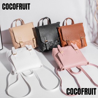 Cocofruit กระเป๋าสะพายไหล่ กระเป๋านักเรียน หนัง PU ประดับเพชร สําหรับผู้หญิง