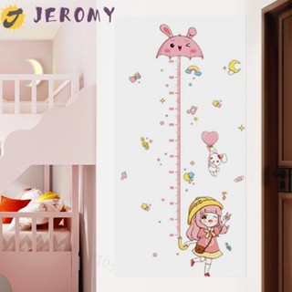 Jeromy สติกเกอร์วัดส่วนสูง ลายการ์ตูนเด็กผู้หญิงน่ารัก บันทึกได้ สําหรับห้องเด็ก