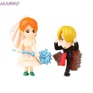 Huimao Monkey D Luffy ตุ๊กตาอนิเมะญี่ปุ่น Sanji Roronoa Zoro PVC ขนาดเล็ก ของเล่นสําหรับเด็ก