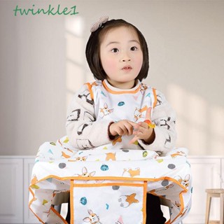 Twinkle1 ผ้ากันเปื้อนน้ําลาย ลายหมีน่ารัก ใส่สบาย พร้อมผ้าคลุมโต๊ะ สําหรับเด็กทารก