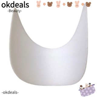 Okdeals หมวกกีฬา แบบแข็ง ทําจาก PE สีดํา สีขาว ระบายอากาศ 10 ชิ้น