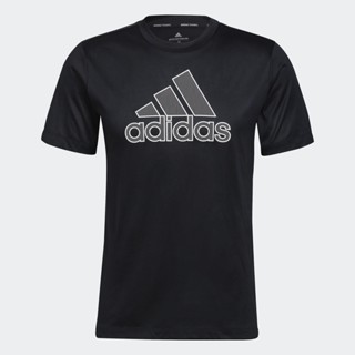 adidas เทรนนิง เสื้อยืดเทรนนิง ผู้ชาย สีดำ HE6936