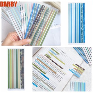 Darby สติกเกอร์ฉลาก PET ไล่โทนสี สีโปร่งใส สําหรับติดตกแต่งโรงเรียน