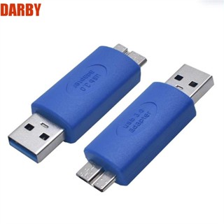 Darby อะแดปเตอร์แปลง USB Type A เป็น Micro B Type A ตัวผู้ เป็น USB 3.0 ทนทาน สําหรับคอมพิวเตอร์