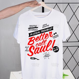 【พร้อมส่ง】เสื้อยืดคอกลม แขนสั้น พิมพ์ลาย Better Call Saul สไตล์สตรีท ทรงหลวม สําหรับผู้ชาย