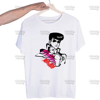 【พร้อมส่ง】เสื้อยืดคอกลม พิมพ์ลาย Jojo Bizarre Adventure สไตล์วินเทจ สําหรับผู้ชาย ผู้หญิง