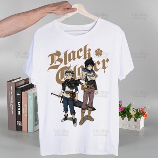 【พร้อมส่ง】เสื้อยืดแขนสั้นลําลอง พิมพ์ลายอนิเมะ Black Clover สไตล์สตรีท แฟชั่นฮาราจูกุ สําหรับผู้ชาย