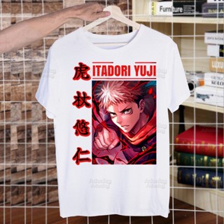 【พร้อมส่ง】เสื้อยืดคอกลม แขนสั้น พิมพ์ลายมหาเวทย์ผนึกมาร Ryomen Sukuna Yuji Itadori สไตล์สตรีท สําหรับผู้ชาย