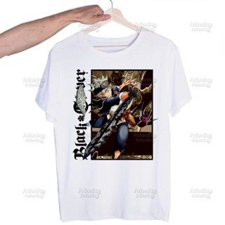 【พร้อมส่ง】เสื้อยืดแขนสั้นลําลอง พิมพ์ลายอนิเมะ Black Clover Yami Asta สไตล์ญี่ปุ่น ฮาราจูกุ สําหรับผู้ชาย