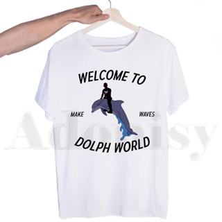 【พร้อมส่ง】เสื้อยืดแขนสั้น พิมพ์ลายอนิเมะ Dolph Harajuku สําหรับผู้ชาย