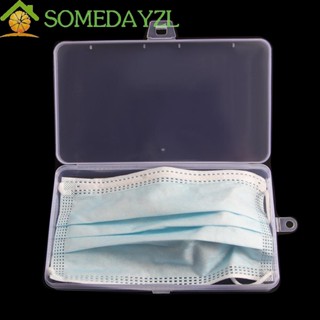 Somedayzl กล่องพลาสติกใส ทรงสี่เหลี่ยม คุณภาพสูง สําหรับใส่ธนบัตร หน้ากาก