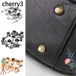 Cherry3 กระดุมโลหะ 12 มม. สําหรับเจาะหนัง เครื่องประดับ 100 ชิ้น