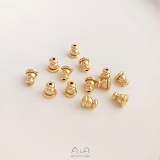 ปลั๊กอุดหู สีทอง 14K เข้ากับทุกการแต่งกาย DIY