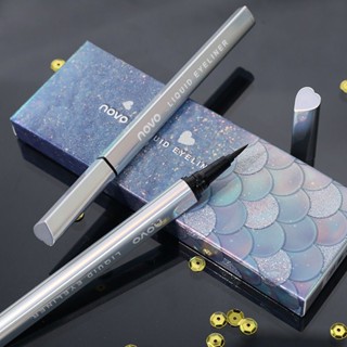 Tiktok popular# NOVO mermaid eyeliner pen soft head non-dizzy waterproof and sweat-proof beginner-level fine eyeliner pen genuine 8.24zs