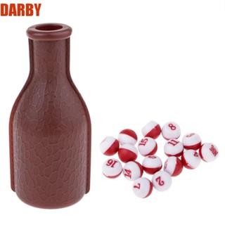 Darby ขวดบิลเลียด 16 ตัวเลข สีน้ําตาล อุปกรณ์เสริม สําหรับสระว่ายน้ํา