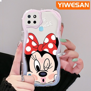 เคสโทรศัพท์มือถือ ซิลิโคนนิ่ม ใส กันกระแทก ลายการ์ตูนมินนี่เมาส์น่ารัก สําหรับ Realme C21Y C25Y