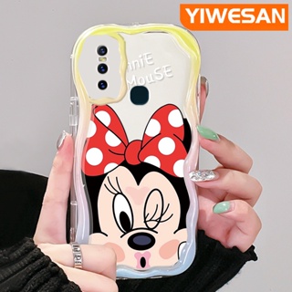 เคสโทรศัพท์มือถือ ซิลิโคนนิ่ม ใส กันกระแทก ลายการ์ตูนมินนี่เมาส์น่ารัก สําหรับ VIVO S7 V20 Pro V15 Pro