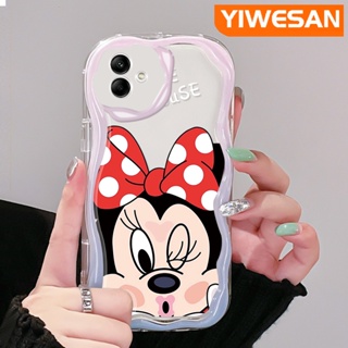 เคสโทรศัพท์มือถือ ซิลิโคนนิ่ม ใส กันกระแทก ลายการ์ตูนมินนี่เมาส์น่ารัก สําหรับ Samsung A04 A04E M04 F04