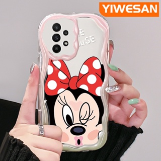 เคสโทรศัพท์ ซิลิโคนนิ่ม ใส กันกระแทก ลายการ์ตูนมินนี่เมาส์น่ารัก สําหรับ Samsung galaxy A22 4G A22 5G M22 A21s A23 A24