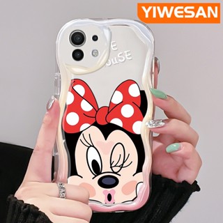 เคสโทรศัพท์มือถือ ซิลิโคนนุ่ม ใส กันกระแทก ลายการ์ตูนมินนี่เมาส์น่ารัก สําหรับ Xiaomi 12T Pro 11 Lite 5G NE 12 Lite