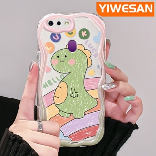 เคสโทรศัพท์มือถือ ซิลิโคนใส กันกระแทก ลายการ์ตูนไดโนเสาร์น่ารัก สําหรับ OPPO F9 F9 Pro A7x Realme U1 2 Pro