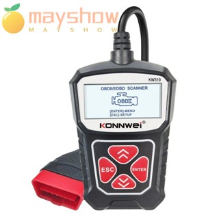 Mayshow KW310 Auto OBD 2 PK Elm327 เครื่องมือวิเคราะห์ภาษารัสเซีย