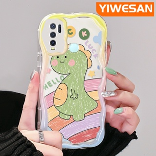 เคสโทรศัพท์มือถือ ซิลิโคนใส กันกระแทก ลายการ์ตูนไดโนเสาร์น่ารัก สําหรับ VIVO Y30 Y30i Y50