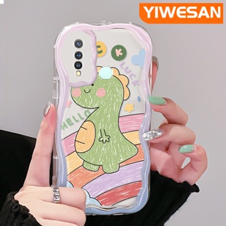 เคสโทรศัพท์มือถือ ซิลิโคนใส กันกระแทก ลายการ์ตูนไดโนเสาร์น่ารัก สําหรับ VIVO Y19 Y5s