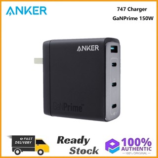 ของแท้ Anker 747 ที่ชาร์จ GaNPrime 150W ความเร็วสูง 4 อุปกรณ์ พร้อมพอร์ต USB-C 3 พอร์ต และพอร์ต USB-A 1 พอร์ต