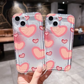 เคสนิ่มทีพียู For iPhone 14 11 13 12 Pro Max 6 7 8 Plus X XR XS Max SE 14Plus เคสนิ่มใสถุงลมนิรภัยกันกระแทกการ์ตูนน่ารัก