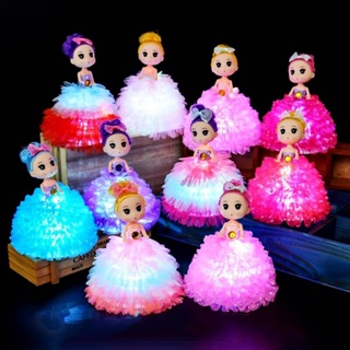 【shuanghong666】Cute Luminous Dolls Glowing Toy For Girls Bedroom Christmas Decorations Creative Dolls LED Light Toys For Children Birthday Gift