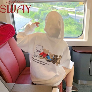 SWAY  เสื้อผ้าผู้ญิง แขนยาว เสื้อฮู้ด คลุมหญิง สไตล์เกาหลี แฟชั่น  Unique Korean Style สวย Beautiful A98J3AJ 36Z230909