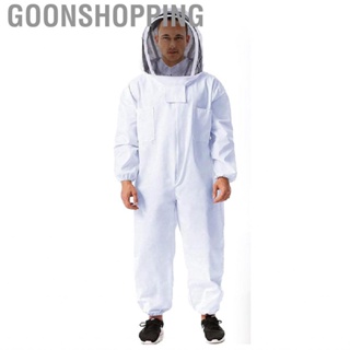 Goonshopping Professional Beekeeping Suit  Beekeeper Detachable Hat Clear Visibility Double Side Large Pocket for Apiary