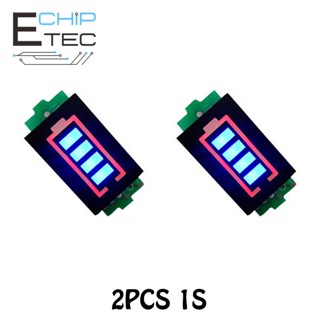 บอร์ดโมดูลไฟแสดงสถานะแบตเตอรี่ลิเธียม 1S 2S 3S 4S 6S สําหรับยานพาหนะไฟฟ้า 2 ชิ้น