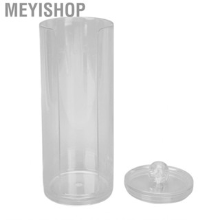 Meyishop Cotton Pad Storage Case  Neat Plastic Dustproof Makeup Round Holder for Home