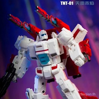 Quick TNT-01 Sky Thunder red flame spaceship Space Guard Skyfire small proportion deformation toy