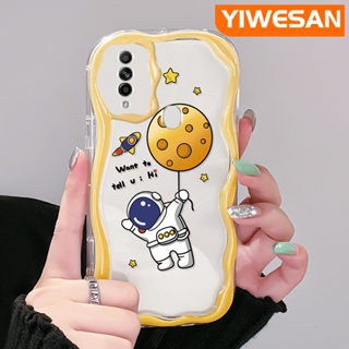 เคสโทรศัพท์มือถือ ซิลิโคนใส กันกระแทก ลายการ์ตูนนักบินอวกาศ ดวงจันทร์ สําหรับ OPPO A31 2020 A8