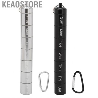 Keaostore 7 Days Weekly  Box Aluminum Alloy  Storage Case Gift