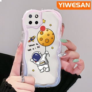 เคสโทรศัพท์มือถือ ซิลิโคนใส กันกระแทก ลายการ์ตูนนักบินอวกาศน่ารัก สําหรับ Realme C12 C15 C21 C25 C25s Narzo 20 Narzo 30A Narzo 50A