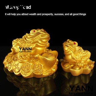 Yann1 เหรียญกบทอง รูปกบนําโชค สีทอง สร้างสรรค์ สําหรับตกแต่งบ้าน