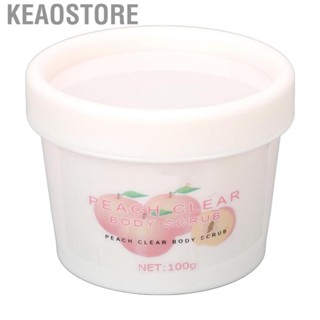 Keaostore Exfoliating Body Scrub Peach Sugar Flavor Ice  Texture  Moisturizing Cleansing Gentle