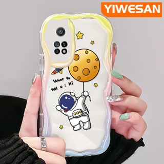 เคสโทรศัพท์มือถือ ซิลิโคนใส กันกระแทก ลายการ์ตูนนักบินอวกาศน่ารัก สําหรับ Xiaomi 10T Pro Poco F3 Poco F4 Redmi K50 K40 Pro K40s